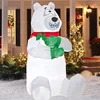 2018 LED light Christmas Inflatables Polar Bear christmas yard