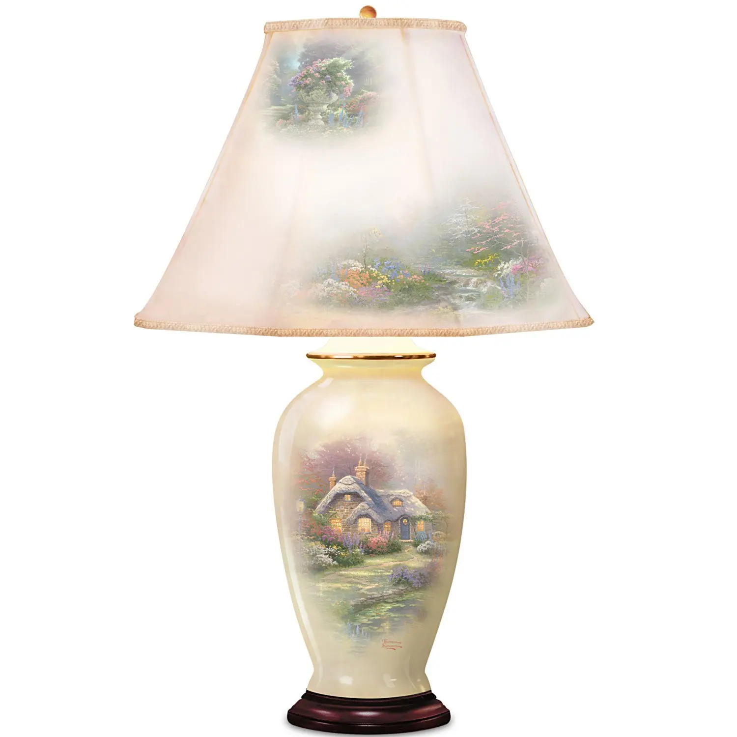 thomas kinkade tiffany table lamps