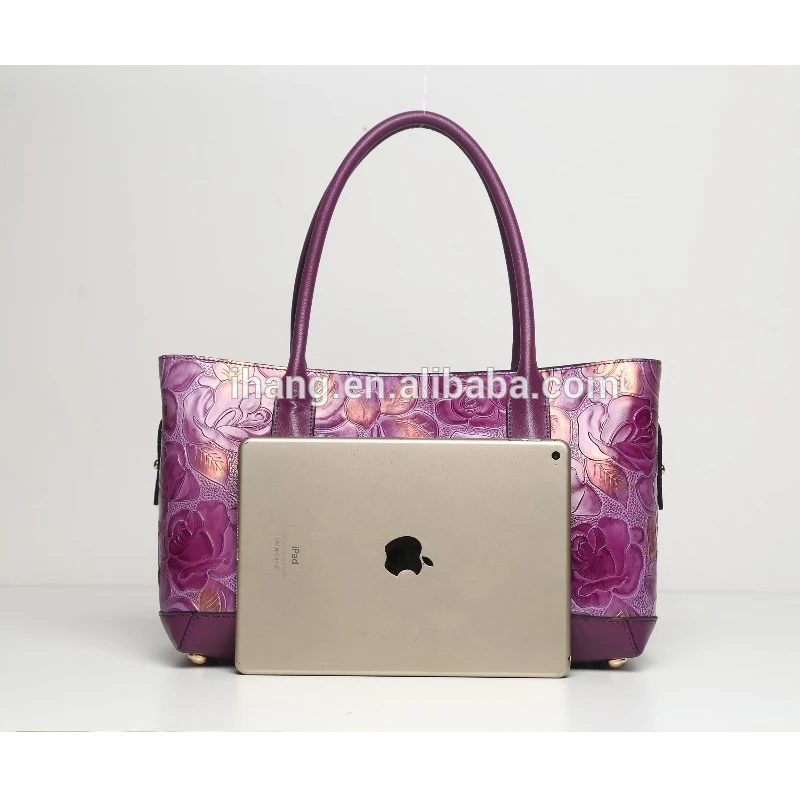 Fashion Leather Dubai Genuine Leather Handbag Wholesale Women Bags