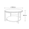 Triumph China stainless steel coffee table/top quality U shape small metal table/Minimal Art design end table