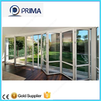 Spanish Bi Folding Door Aluminium Glass Entrance Door Buy Spanish Double Glazing Folding Doors Spain Foldind Sliding Doors Spain Large Opening