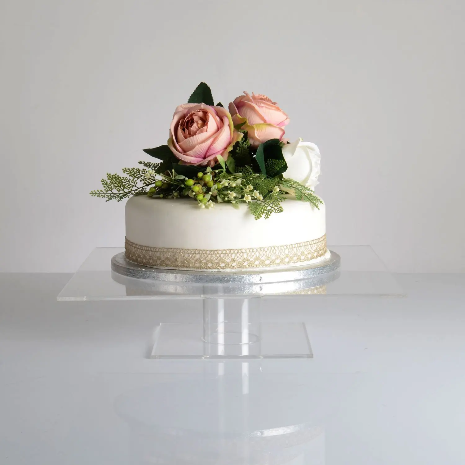 Square Acrylic Pedestal Acrylic Cake Stand For Wedding Or Party Buy
