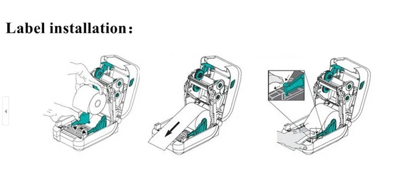 GT800/ 203dpi desktop thermal transfer ribbon printer , barcode label printer thermal printer