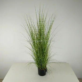 Decorative Fake Zero Grass Bonsai Artificial Onion Grass With Pot