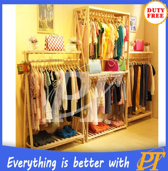 New Design Attractive Retail Clothing Store Display Shelf For Clothing