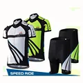 Summer New Speed Ride Men s Cycling Jersey Set Short Sleeves Gel Pad Quick dry Breathable
