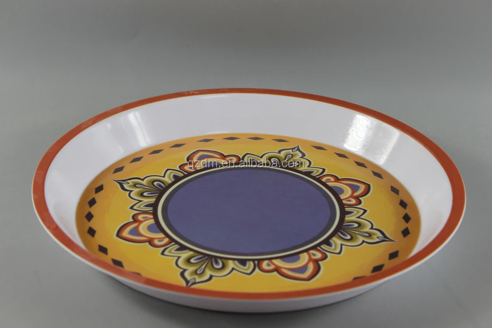 Round Shape Melamine Trays,Plastic Round Serving Trays