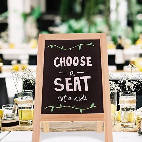 Wooden Decorative Tabletop A Frame Double Sided Kitchen Chalkboard