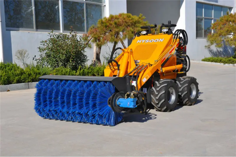 Hysoon Compact Skid Steer Loader With Lawn Mower Buy Hysoon Compact