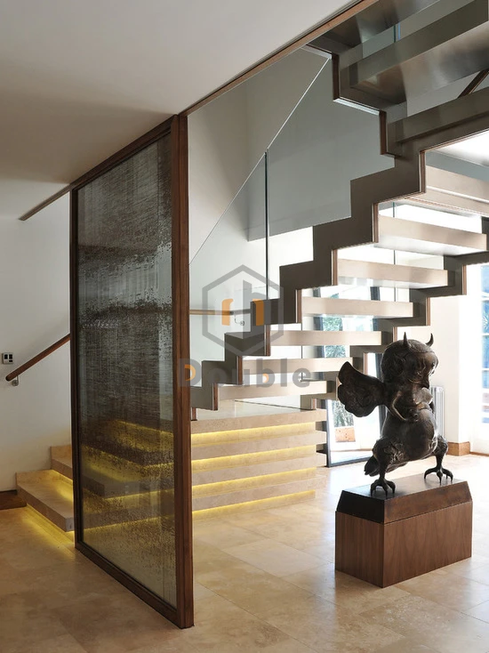 Beautiful Duplex Staircase Glass Railing Design Railing Design