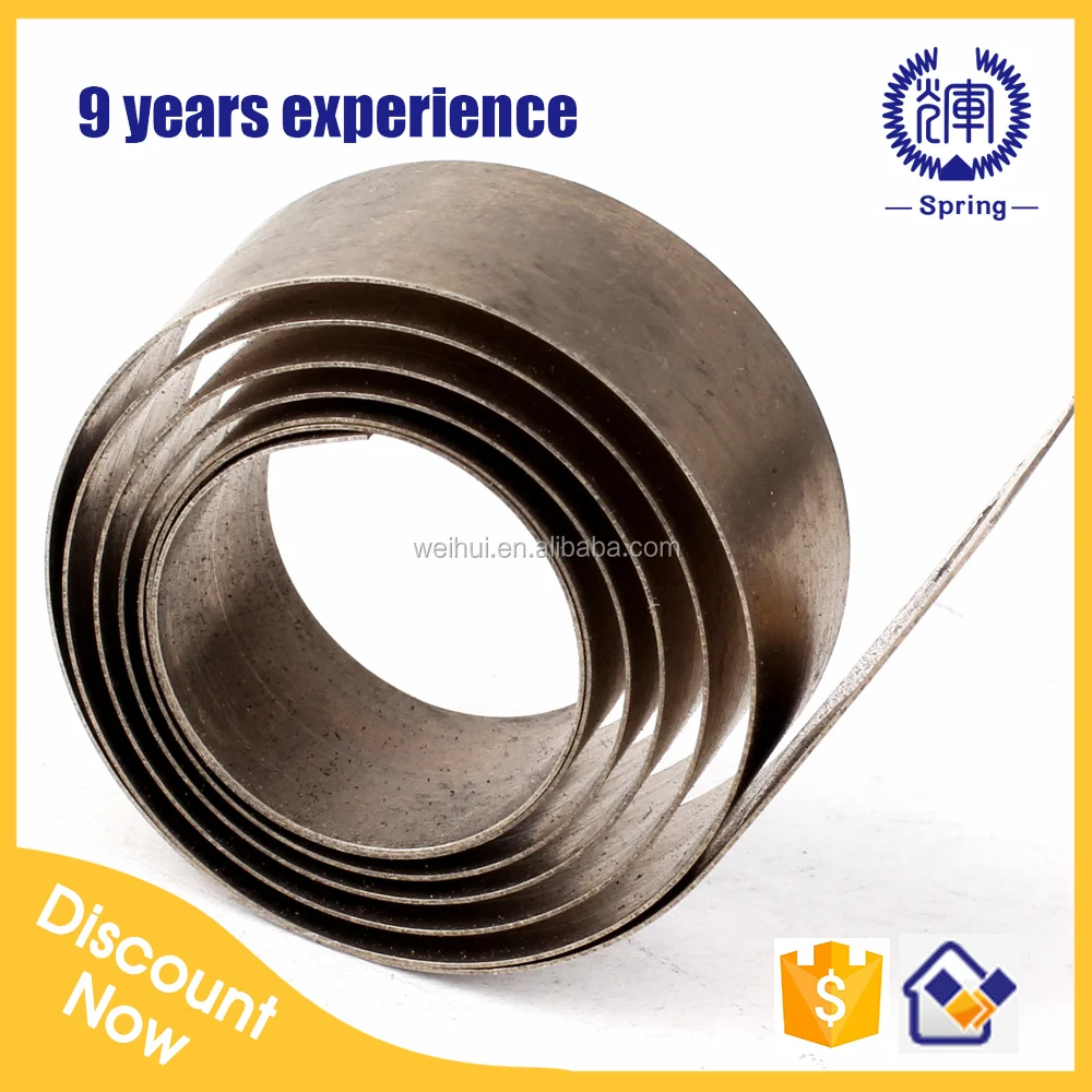 China Made Flat Coil Spring Constant Force Spring Spiral Spring For Dog