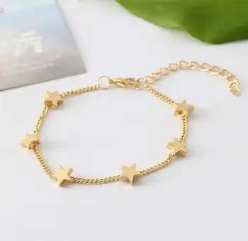 Zm33719a Simple Las New Model Gold Plated Heart Shaped Charm Zm33719a Simple Las New Model Gold Plated Heart Shaped Charm Bracelet