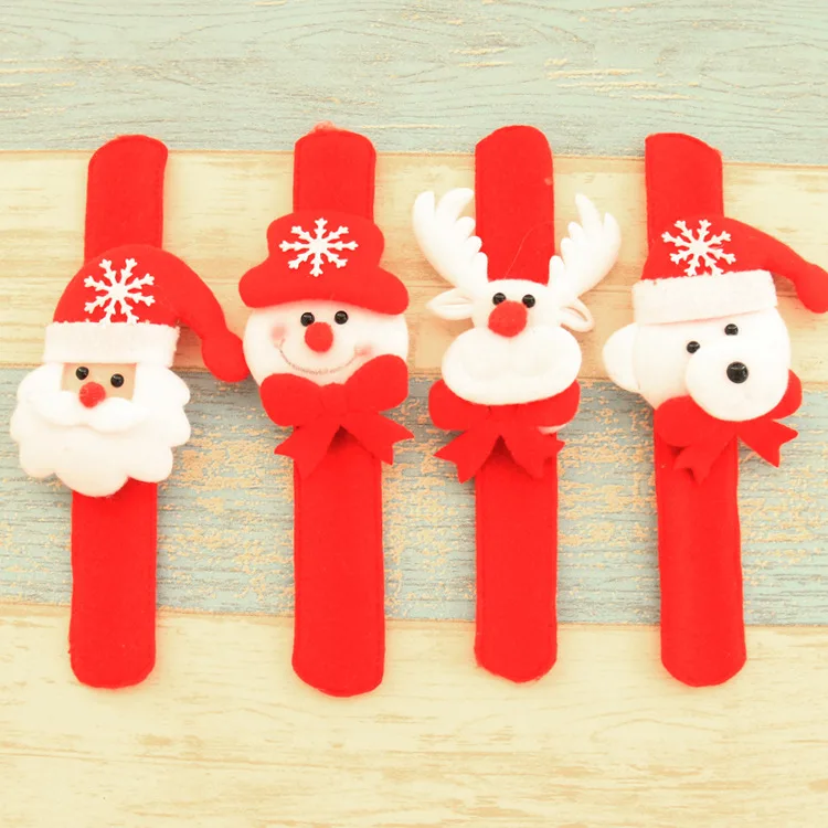 Christmas Gifts Led Light Santa Slap Bracelet/wristband Party ...