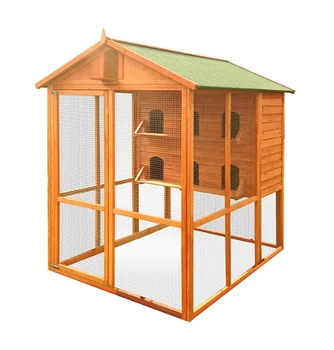 wooden bird cage