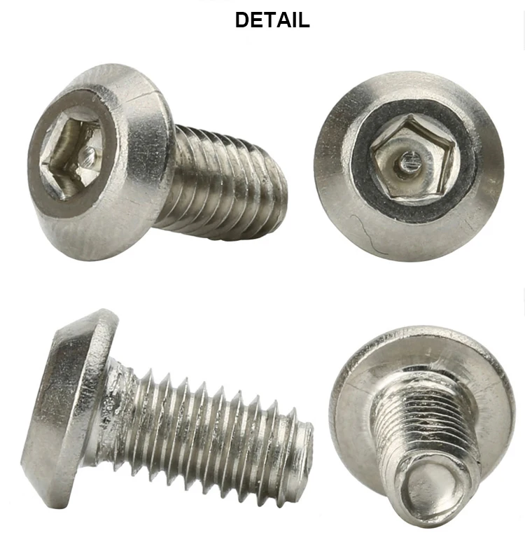 High Quality Antitheft Screw M5*10 Stainless Steel Pentagon Head Cap