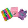 2019 Hot Selling Animal Shape Owl Plush Notebook & Fluffy Pen A5 Unicorn Plush Notebook With Lock And Key