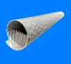 800 degree C grey color Clamped 360 bend exhaust flexible high strength fiber wire stainless steel structure duct hose