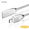 Micro USB Metal Spring Shield Cord 3.0 Quick Charge Cable for Android devices both physically and digitally strong