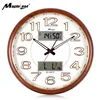 Factory Direct Light Clock Weather Station Clock Quartz Wall Clock with Thermometer Hygrometer