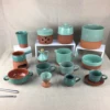Top quality white/blue/red/purple/orange/pink ceramic tableware used for restaurant