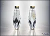 500ml flint diamond shape and high white glass bottle for beverage