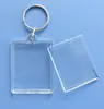 wholesale many shapes photo frame acrylic keychain