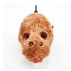 Creative new winding mouse will jump tail wagging chain spring cute realistic plush mice child stuffed animal toys
