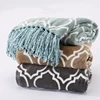 Decorative Fringe Lightweight Ultra Plush Soft Coral Fleece Blanket