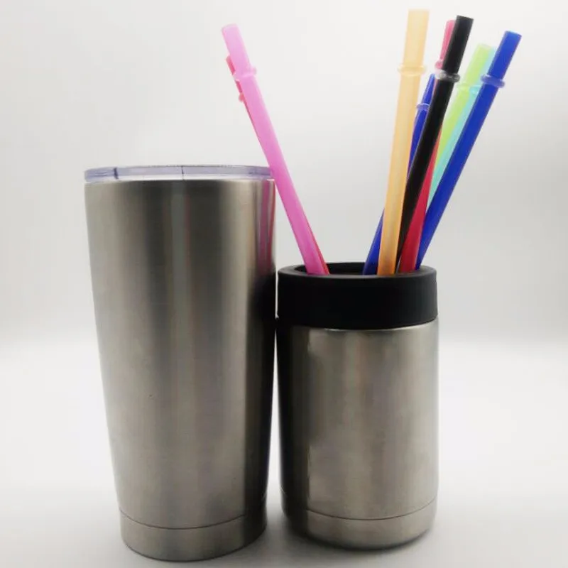 Clear Solid Colors Plastic Acrylic Straw With Ring,Bpa Free Reusable