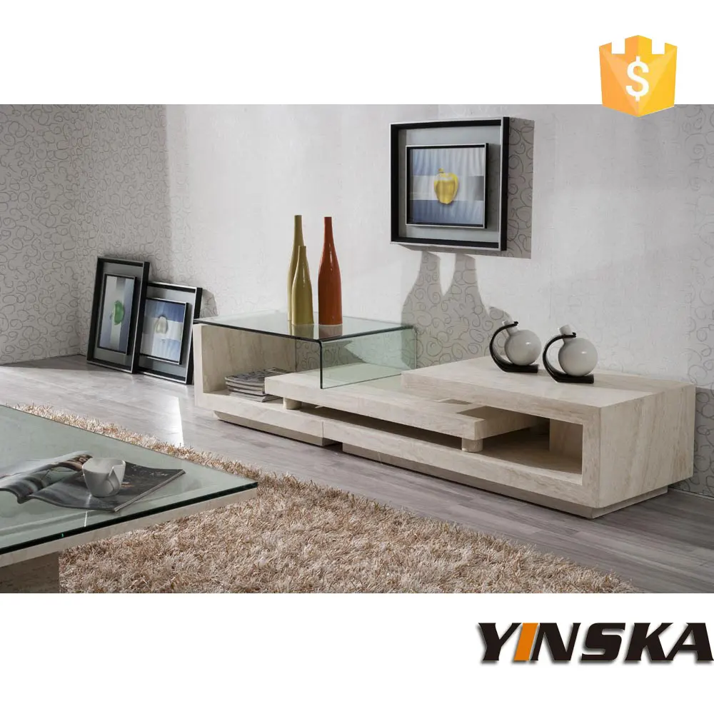 fancy design marble tv stand furniture, stone tv cabinet