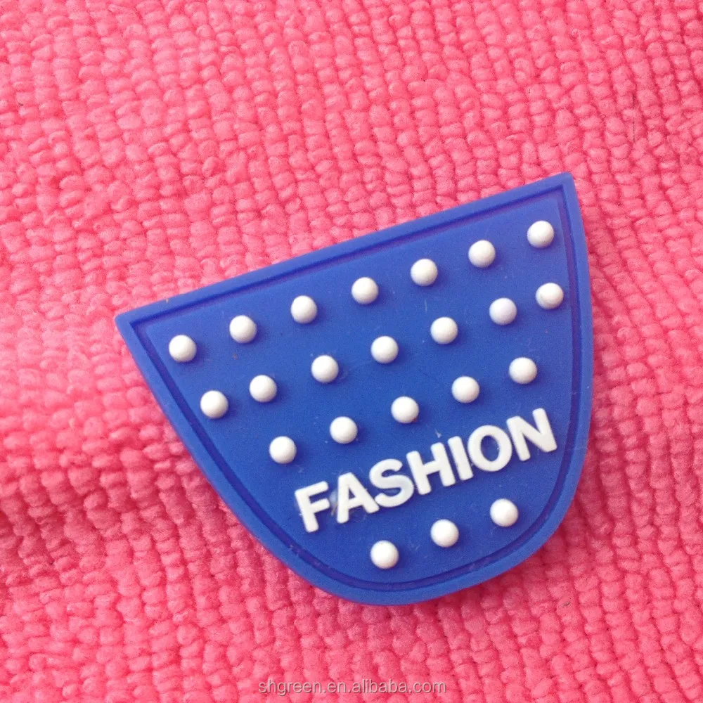 Handmade 3d Embossed Logo Silicone Rubber Label,Brand Logo Plastic