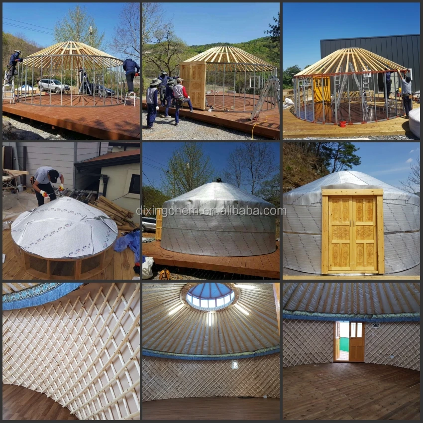 il yurte sono in legno in acciaio constructure, il suo vantaggio