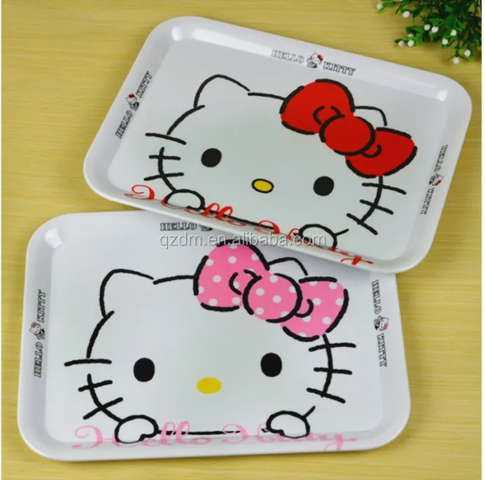 Custom Print Melamine Food Tary For Kids