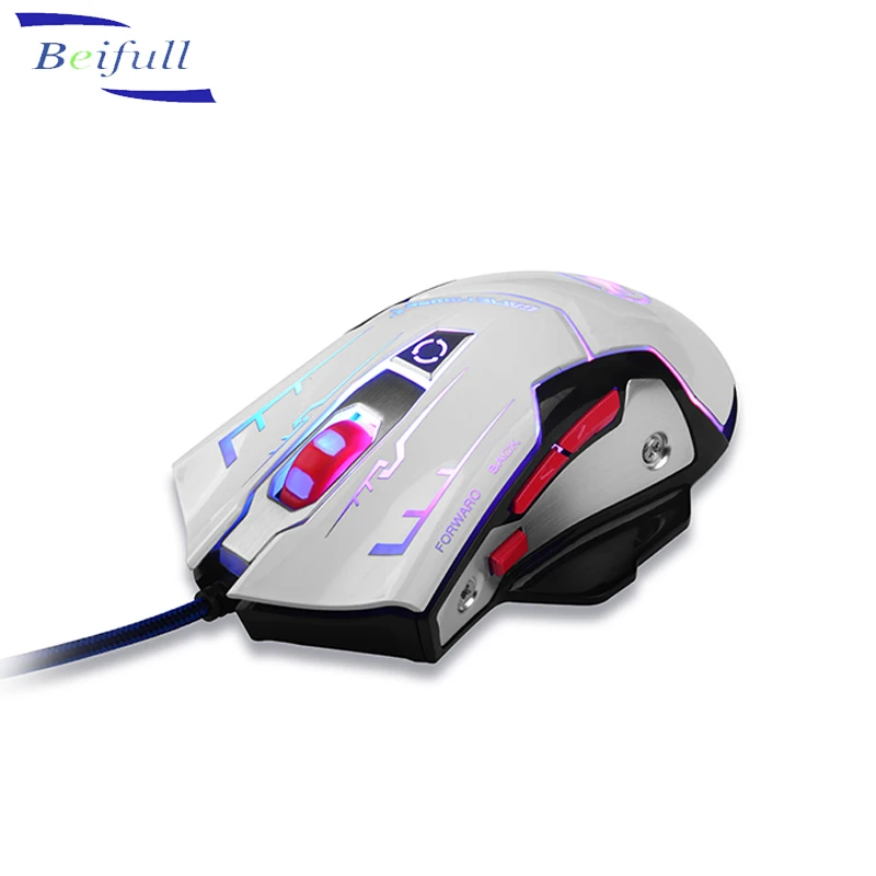Top Selling Custom Programming Usb Wire Gaming Mouse With Flashing Led