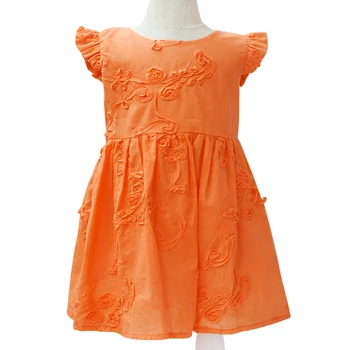 orange girls dresses