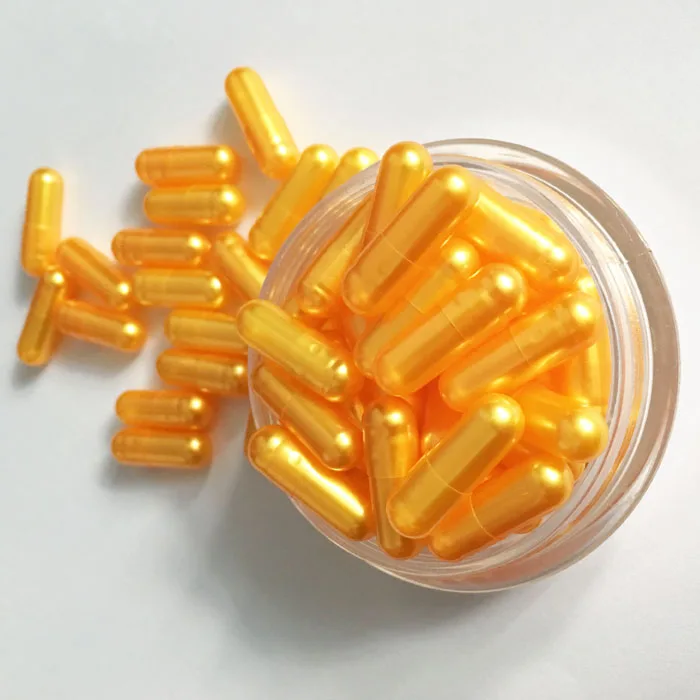 热卖珍珠金色空明胶胶囊尺寸 00