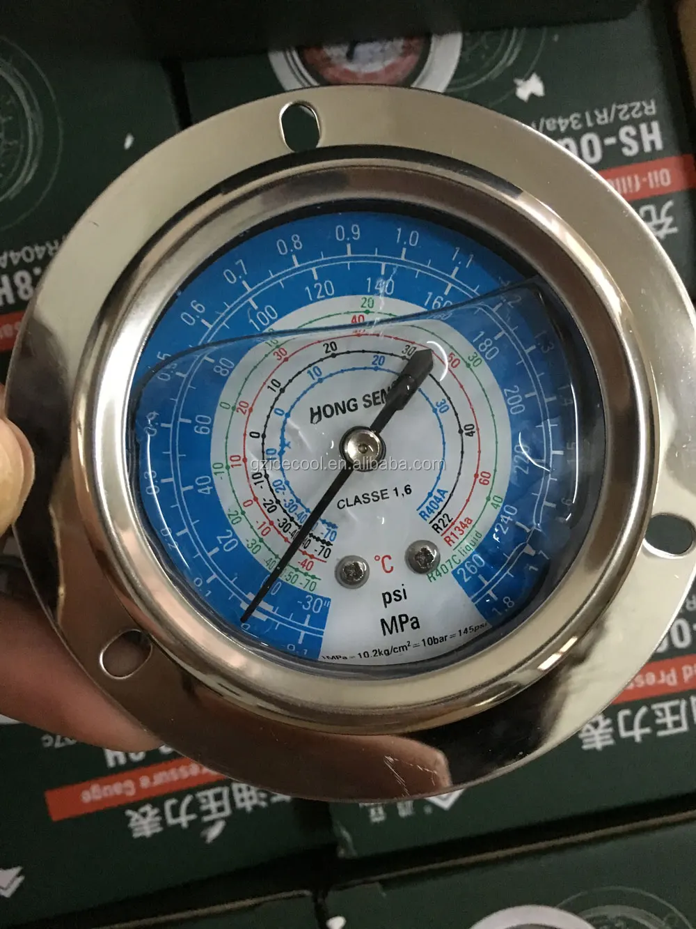 Hongsen Brand Hsog1.8l 1/4"sae High Pressure Oil Filled Vacuum