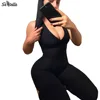 Hot Selling Fitness Yoga Jumpsuit Sexy Gym Wear For Women Fitness Halter Backless Bodycon Sport Rompers