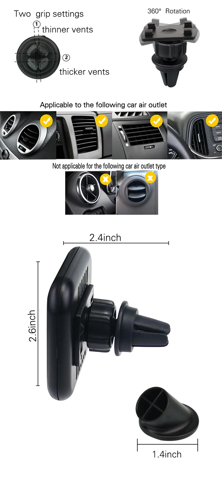 2020 Free shipping  NEW Magnetic qi wireless charger wireless car charger magnetic  car magnetic wireless charger for iphone x