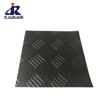 6mm Outdoor Fire Proof Floor Protection Checker Plate Rubber