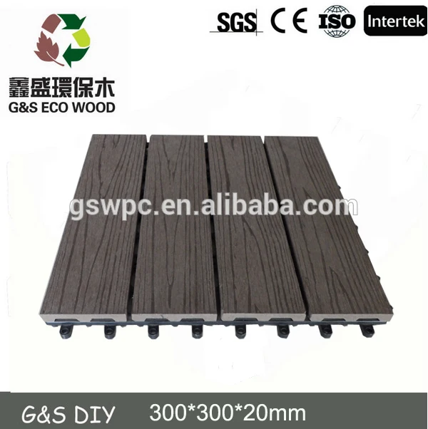 Wpc decking diy pavimento in legno e plastica composita esterno ... Pavimento plastica giardino