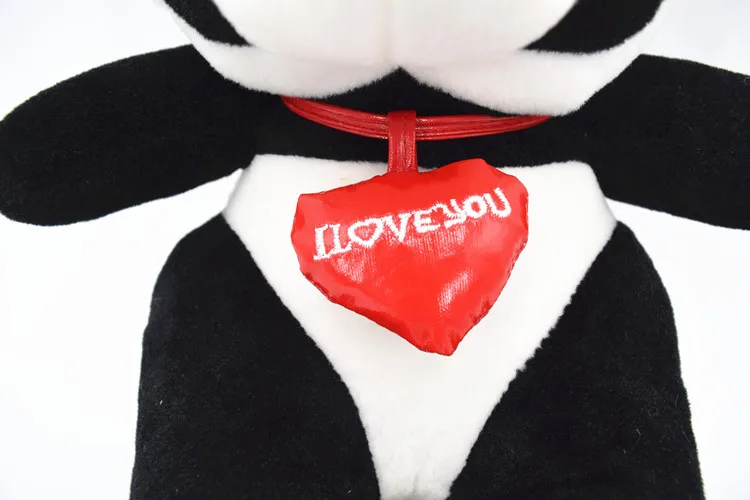 valentine panda plush