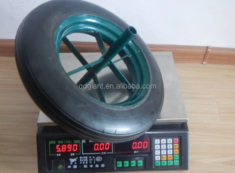 Qingdao manufacturer heavy duty wheel barrow 14"x4" solid wheel