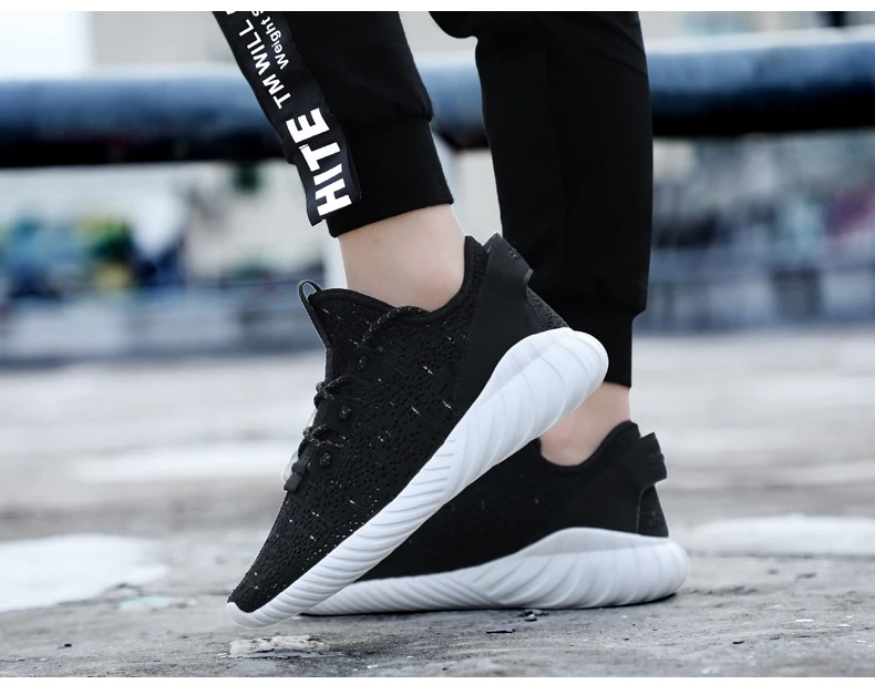 2018 hot sale breathable knitted upper womens tennis shoes