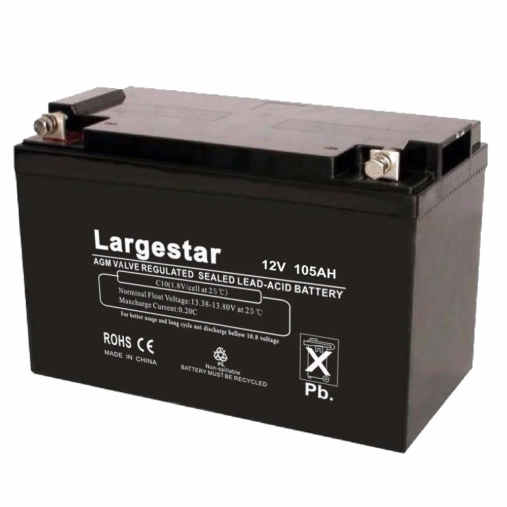 12v 105ah Deep Cycle Agm Solar Energy Storage Battery Buy 105ah