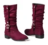 new style wood pegs are reinforced with solid brass nails to achieve maximum durability women's flat boots