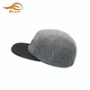 Promotion customized plain boys cotton 5 panel snap back cap