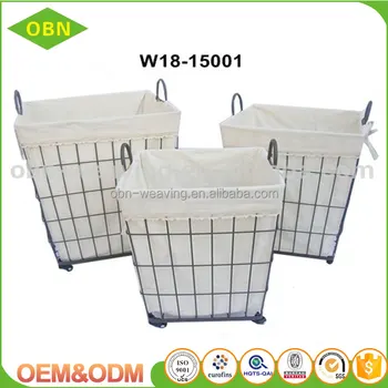 Large Customized Metal Laundry Basket Iron Wire Large Customized Metal Laundry Basket