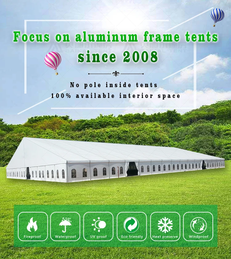 20 x 20 big outdoor white pvc wedding commercial party tent