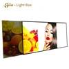 2019 hot sales LED highlight lightbox glass poster frame display cinematic indoor menu board lcd dotel advertising light box